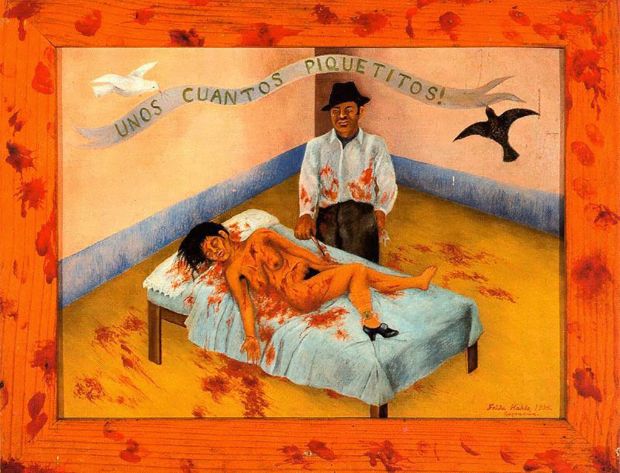 09-Unos-cuantos-piquetitos-Frida-Kahlo-crea-cuervos-10-cuadros-perturbadores