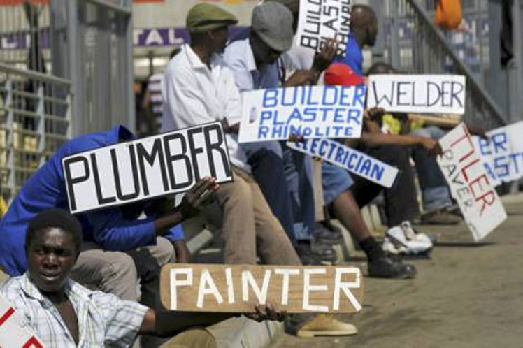 desempleo en sudáfrica