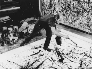 Pintando-Jackson Pollock-Pintor-Artista-Expresionismo Abstracto