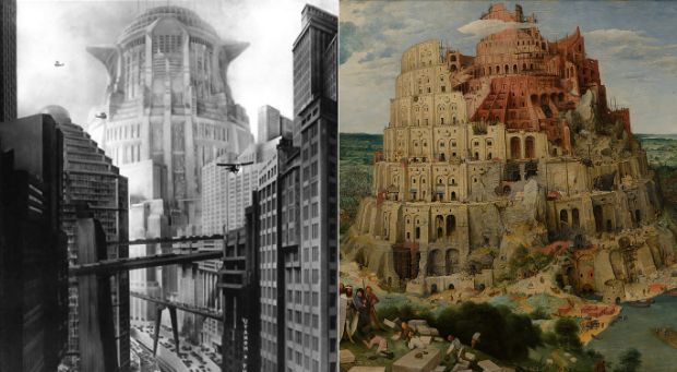 Torre de Babel de Brugel en Metrópolis de Fritz Lang